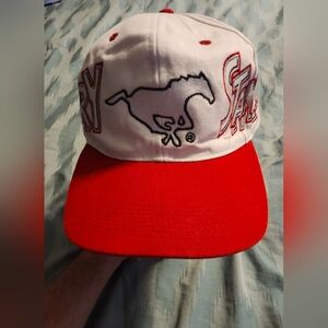 Vintage Rar Men’s Calgary Stampeders Adjustable Hat 80s /90s CFL See Photos Used